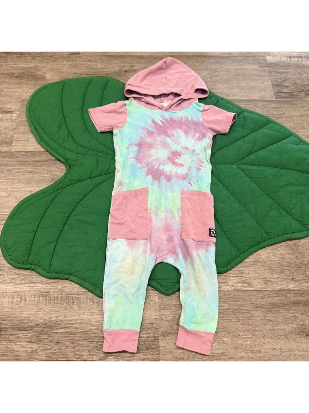 RAGS Toddler 2T Tie Dye Hooded Pocket Romper